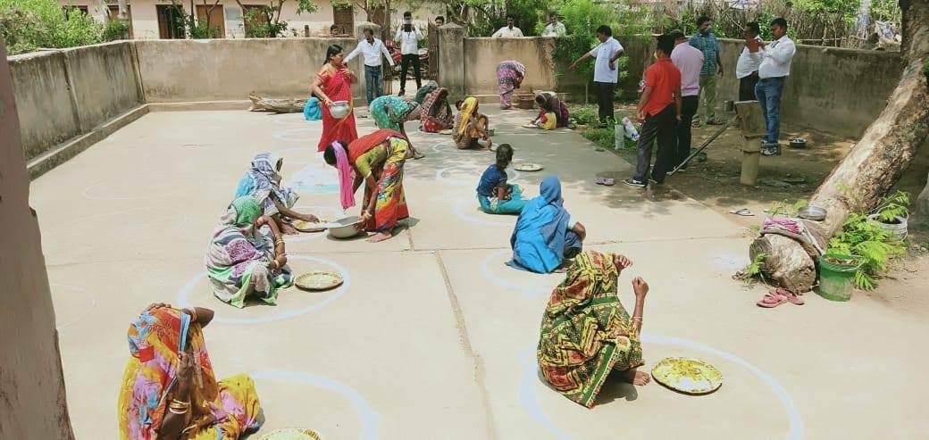 Hot cooked meal at panchayat level