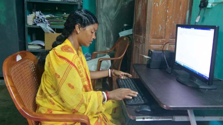 Rekha-learnt-MS-Excel-and-MS-Word-to-work-as-Sangha-Coordinator