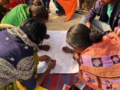 Women participating in INRM planning 