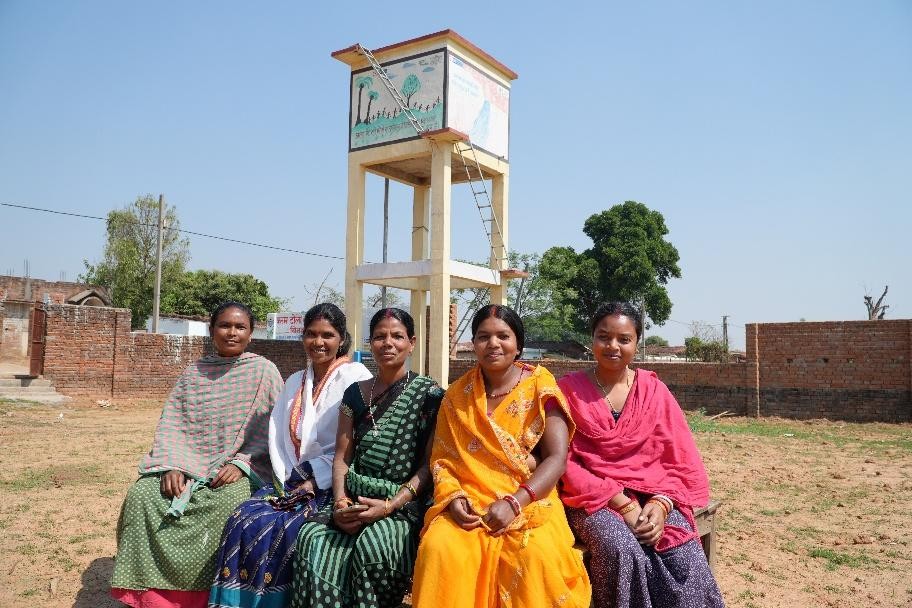 Left to right – Anjali Kisku, Sunita Murmu, Shanti Devi, Phoolmati Hansda, and Prema Kumari